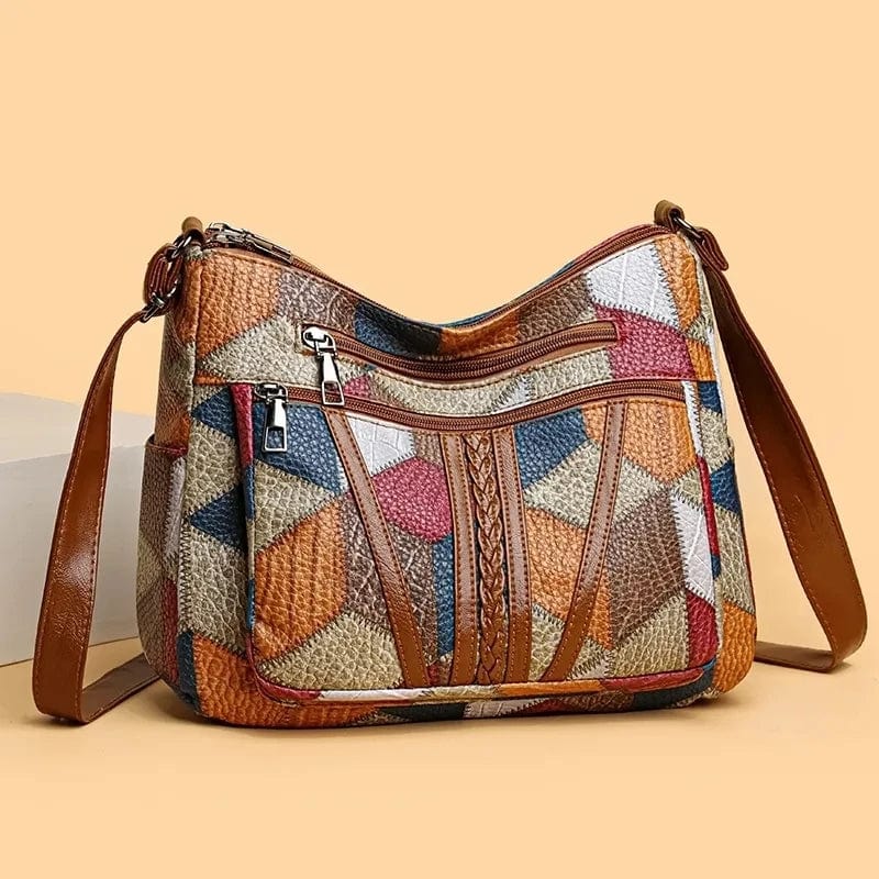 Marbella™ | Sac en cuir patchwork bohème