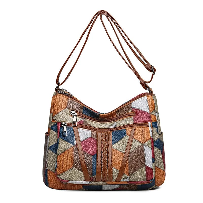 Marbella™ | Sac en cuir patchwork bohème