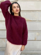 Camille | Pull en Mohair Tendance Printanier Élégant