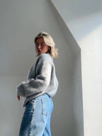 Camille | Pull en Mohair Tendance Printanier Élégant
