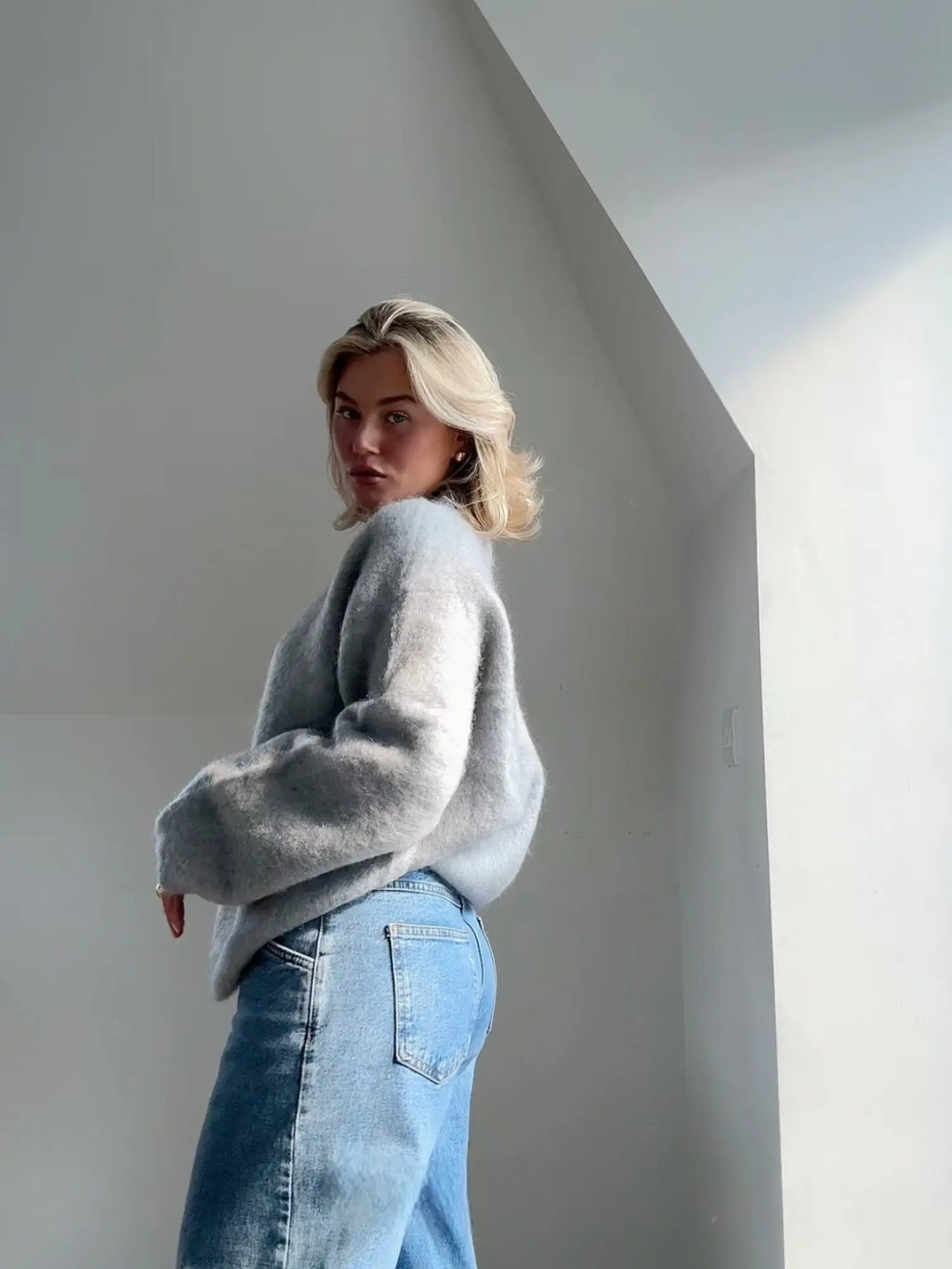 Camille | Pull en Mohair Tendance Printanier Élégant