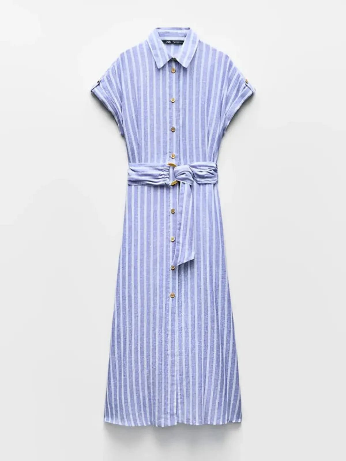 Chloé | Robe Maxi en Lin Rayé Tendance Été Élégant