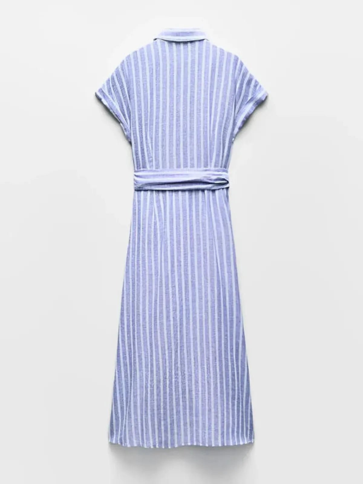 Chloé | Robe Maxi en Lin Rayé Tendance Été Élégant