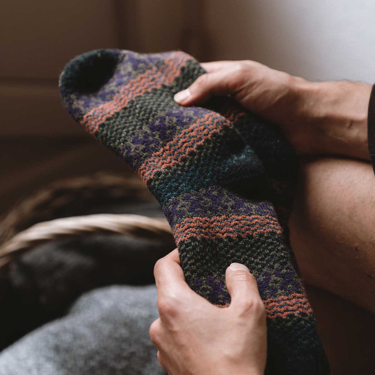 Ensemble de 5 Paires de Chaussettes en Laine Tore