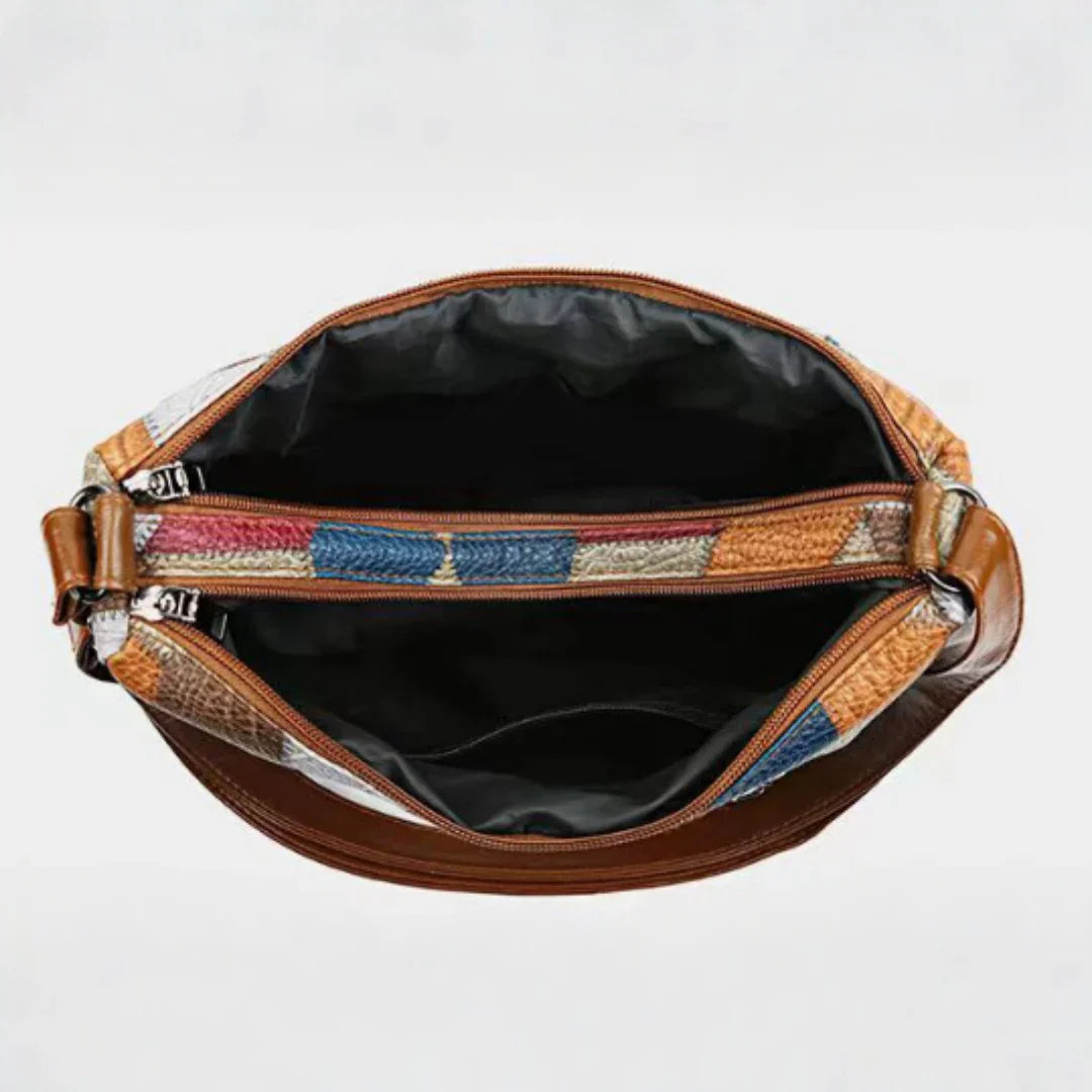 Marbella™ | Sac en cuir patchwork bohème