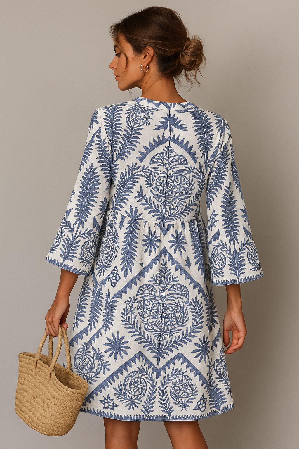 Camille | Robe Midi d'Été Boho Tendance Élégant
