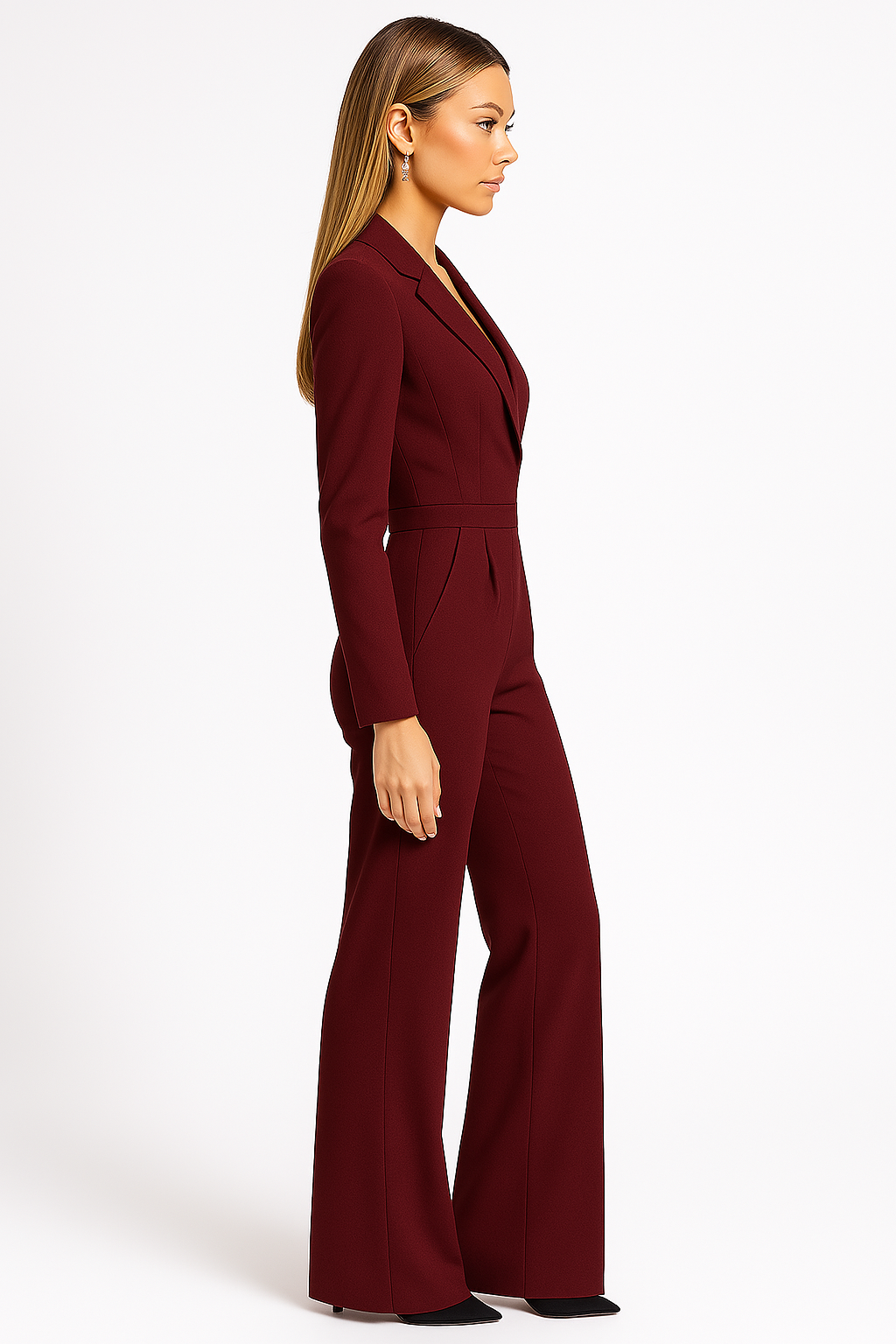 Combinaison V encolure Tendance et Jambes Larges