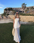 Valerie | Robe Maxi Asymétrique Tendance Printanier