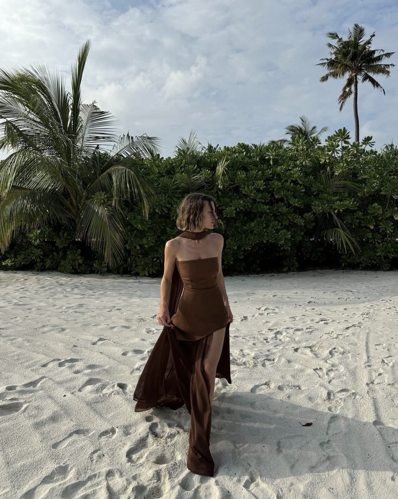 Valerie | Robe Maxi Asymétrique Tendance Printanier
