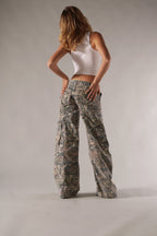 Pantalon Cargo Camouflage Tendance avec Poches