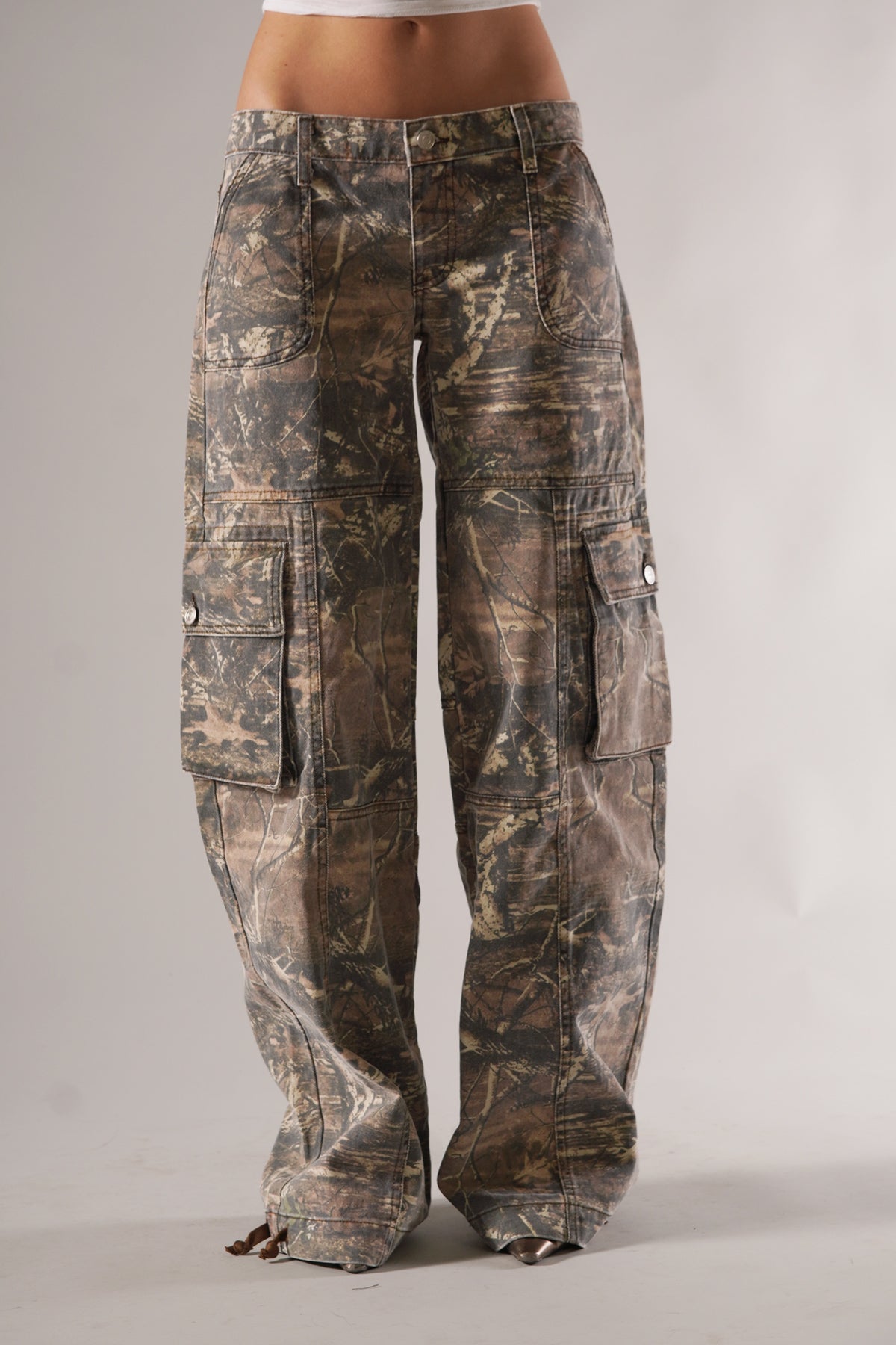 Pantalon Cargo Camouflage Tendance avec Poches