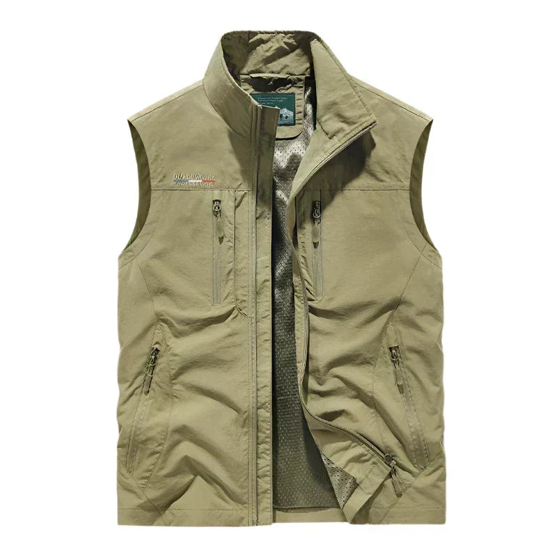 Hugo - Gilet homme outdoor – Kaki