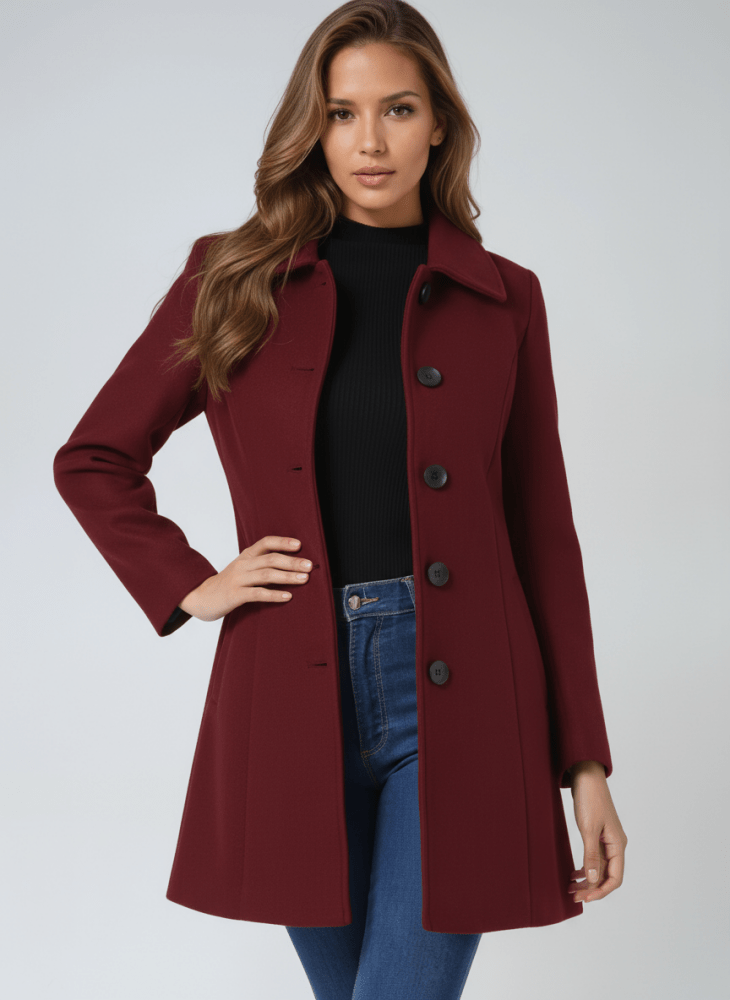 Clémence | Manteau d'hiver pour femme à un bouton