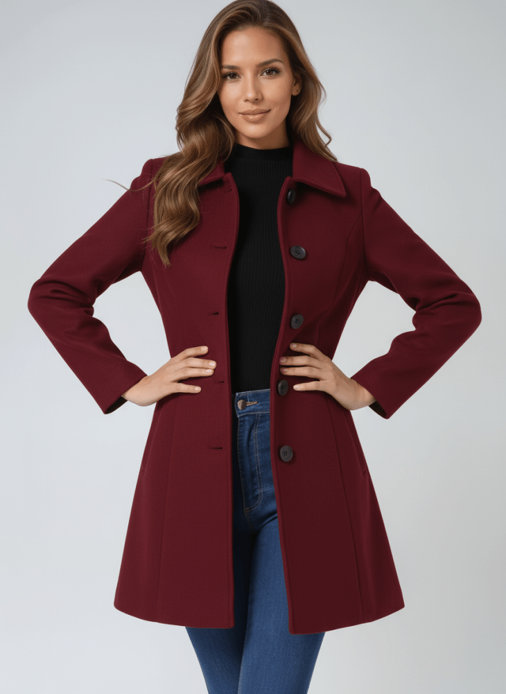 Clémence | Manteau d'hiver pour femme à un bouton