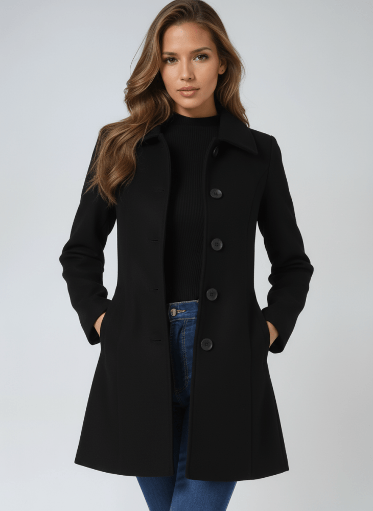 Clémence | Manteau d'hiver pour femme à un bouton
