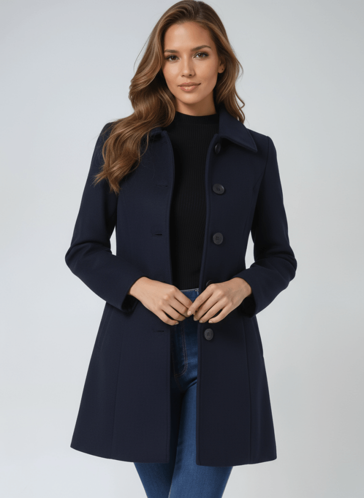 Clémence | Manteau d'hiver pour femme à un bouton
