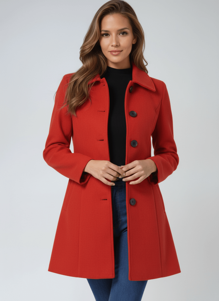 Clémence | Manteau d'hiver pour femme à un bouton