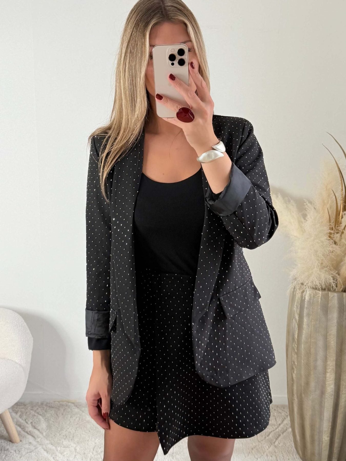 Veste noire à strass - Stella