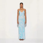 Emma | Robe Maxi Fendue Tendance Printanière Élégante