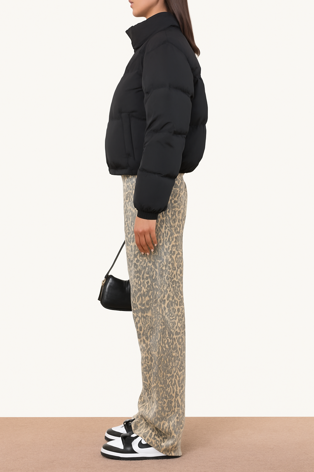 Jean Vintage Imprimé Léopard Tendance Printemps