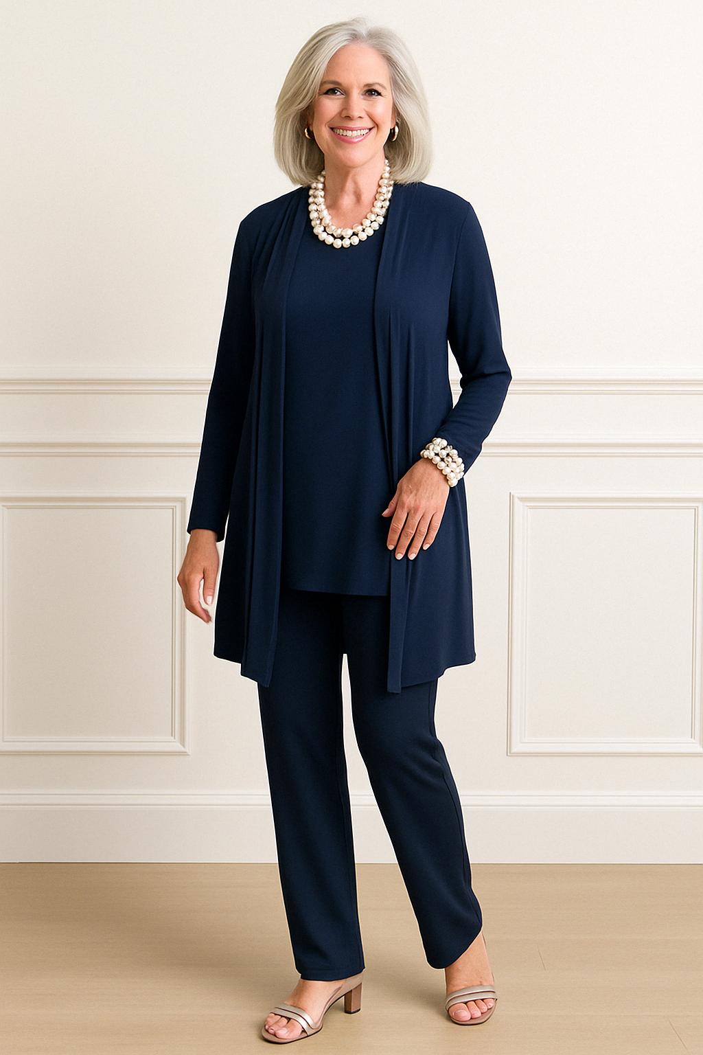 Completo Cardigan, Maglia & Pantalone “Rosy" F10/13-8