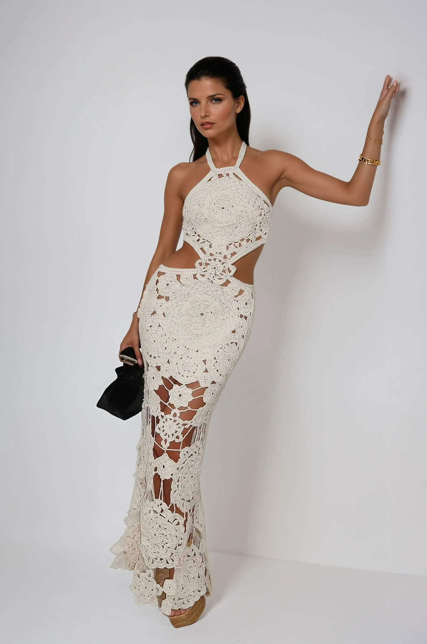 Camille | Robe Maxi d'Été en Crochet Tendance Élégant