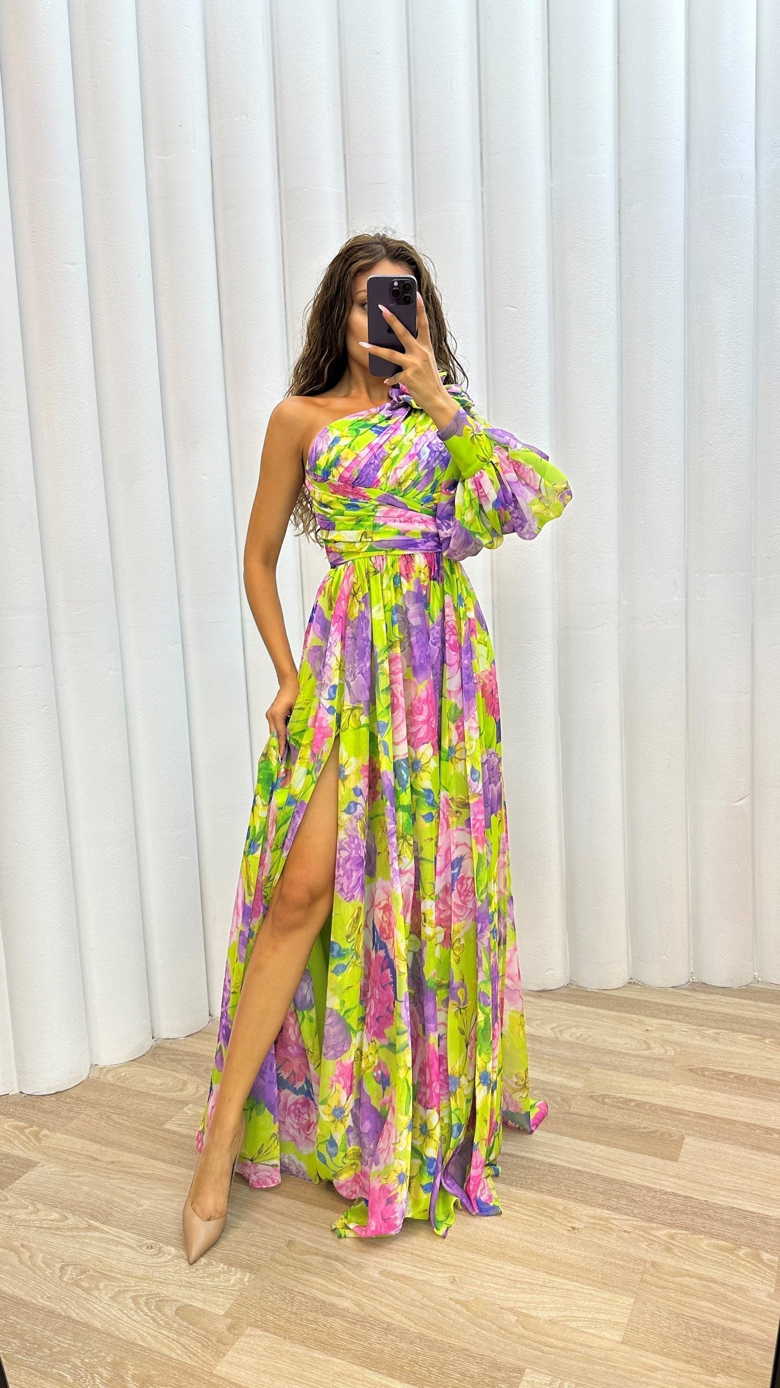 Chloé | Robe Élégante Fluide Tendance Été Élégant