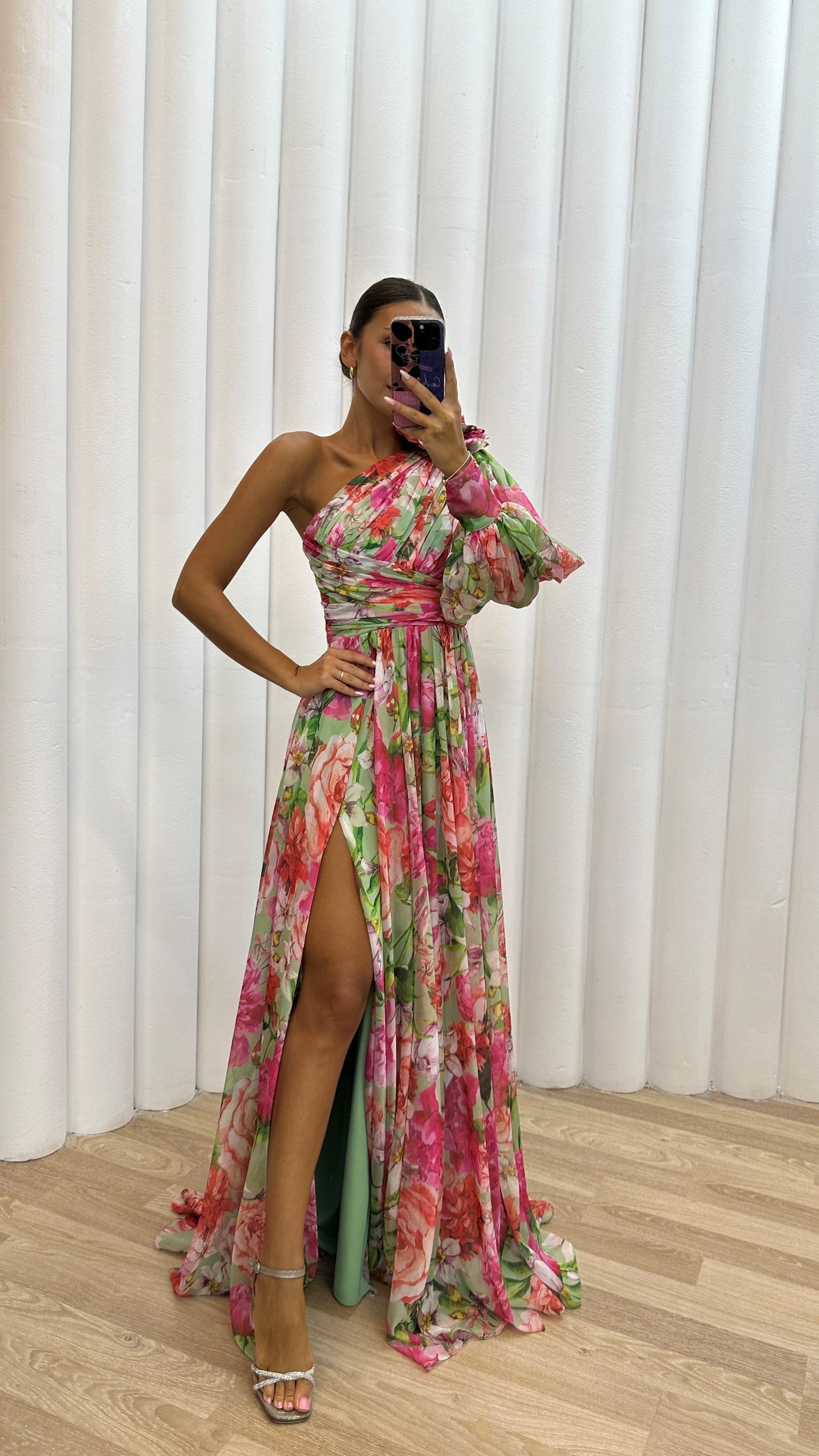 Chloé | Robe Élégante Fluide Tendance Été Élégant