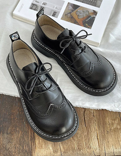 Aurore - Chaussures Oxford Bout Carré Large Femme