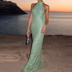 Emma | Robe Maxi Sequins Chic Élégante