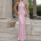 Emma | Robe Maxi Sequins Chic Élégante