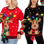 Claire | Pull lumineux de Noël Tendance Éclatant