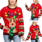 Claire | Pull lumineux de Noël Tendance Éclatant