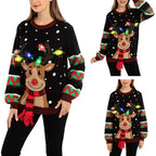 Claire | Pull lumineux de Noël Tendance Éclatant