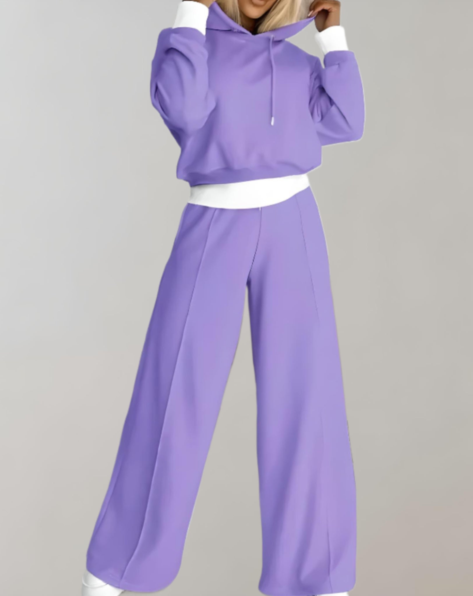 Ensemble de Survêtement Tendance à Jambes Larges