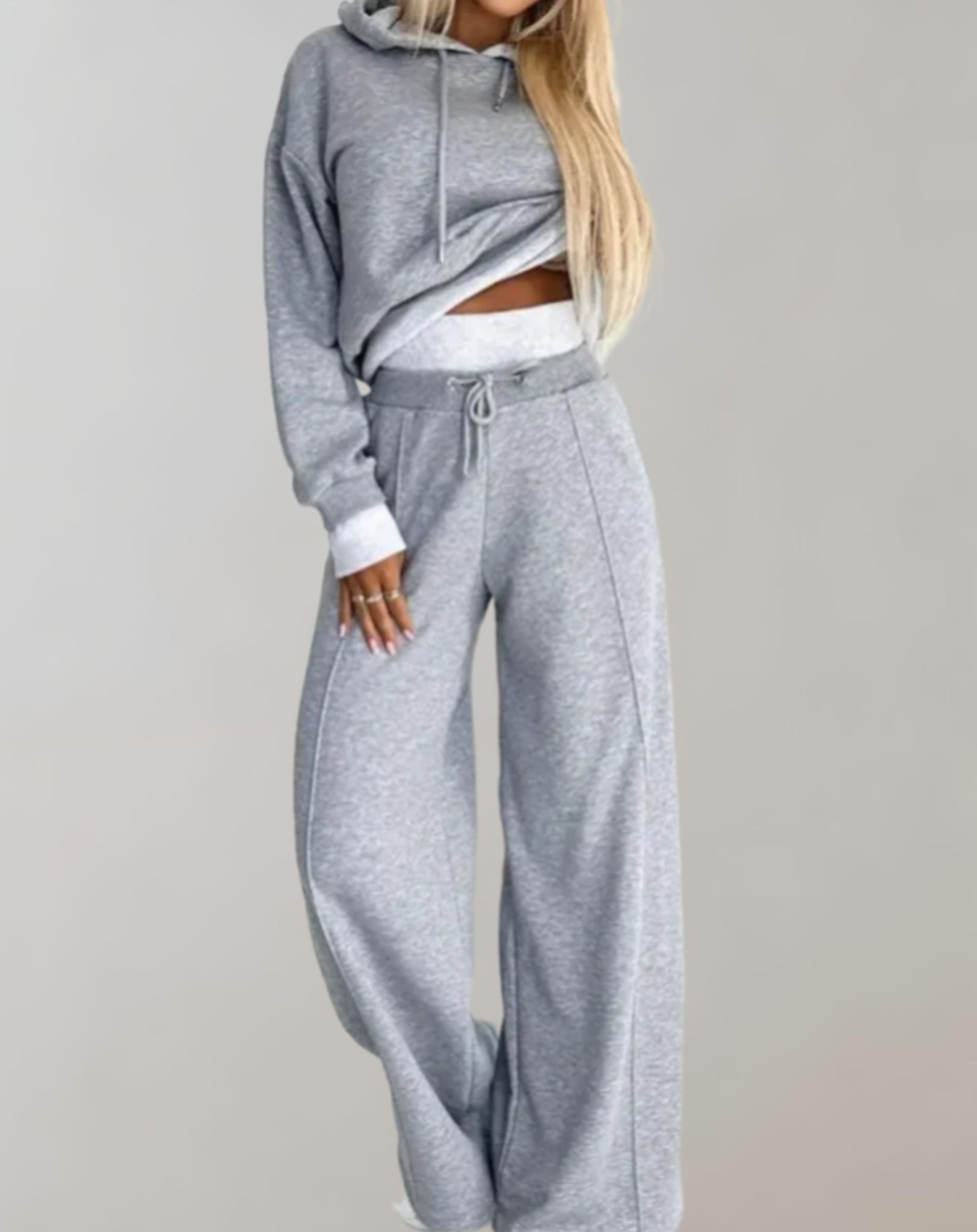 Ensemble de Survêtement Tendance à Jambes Larges