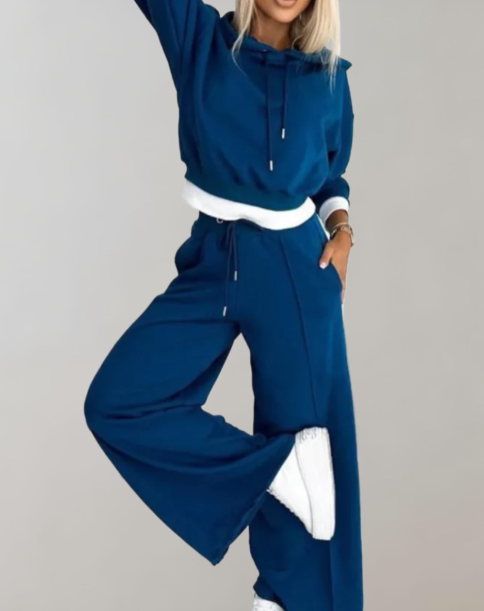 Ensemble de Survêtement Tendance à Jambes Larges