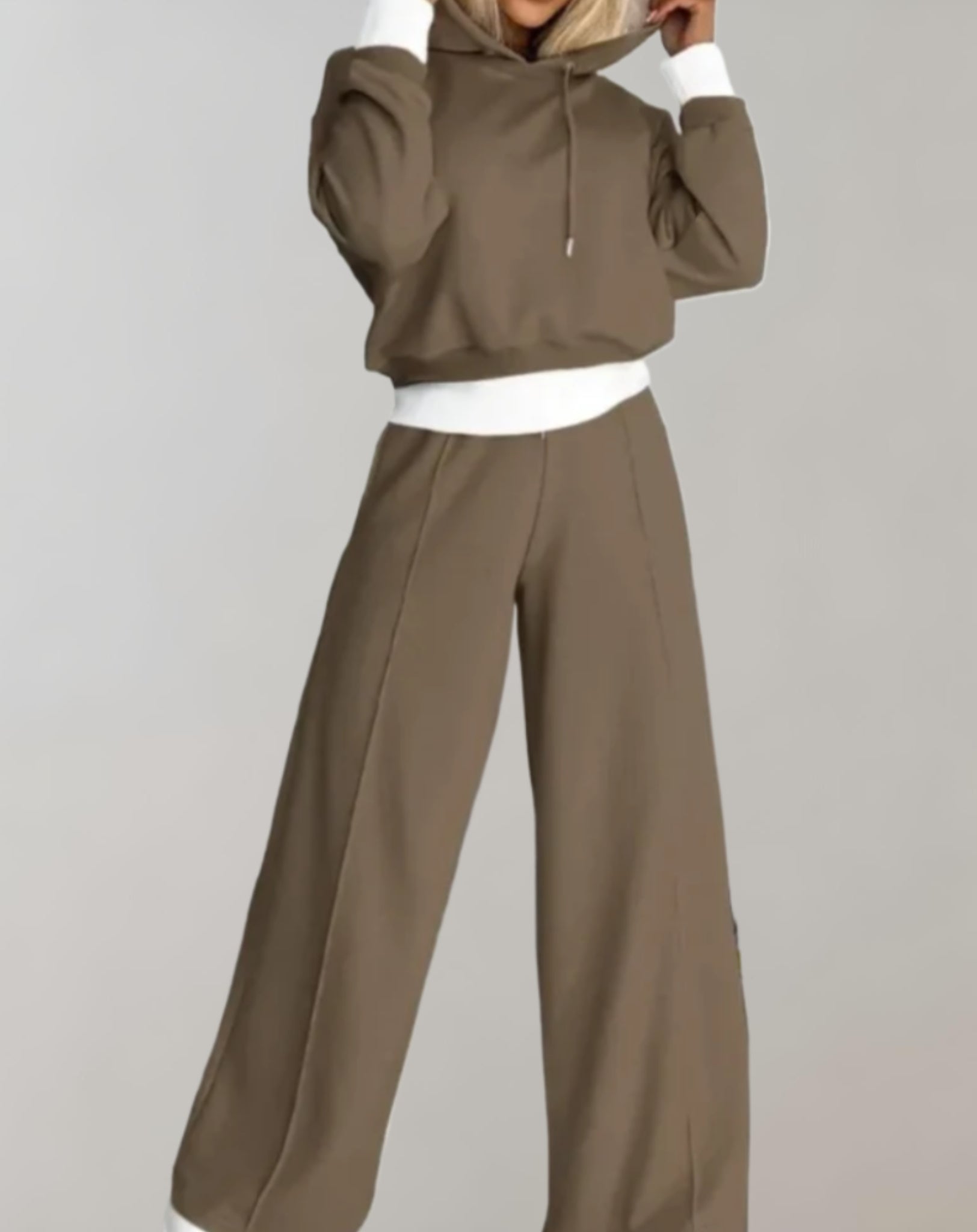 Ensemble de Survêtement Tendance à Jambes Larges