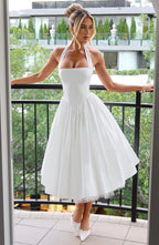 Camille | Robe Midi de Mariée Élégante Tendance Effortless