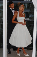 Camille | Robe Midi de Mariée Élégante Tendance Effortless