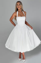 Camille | Robe Midi de Mariée Élégante Tendance Effortless