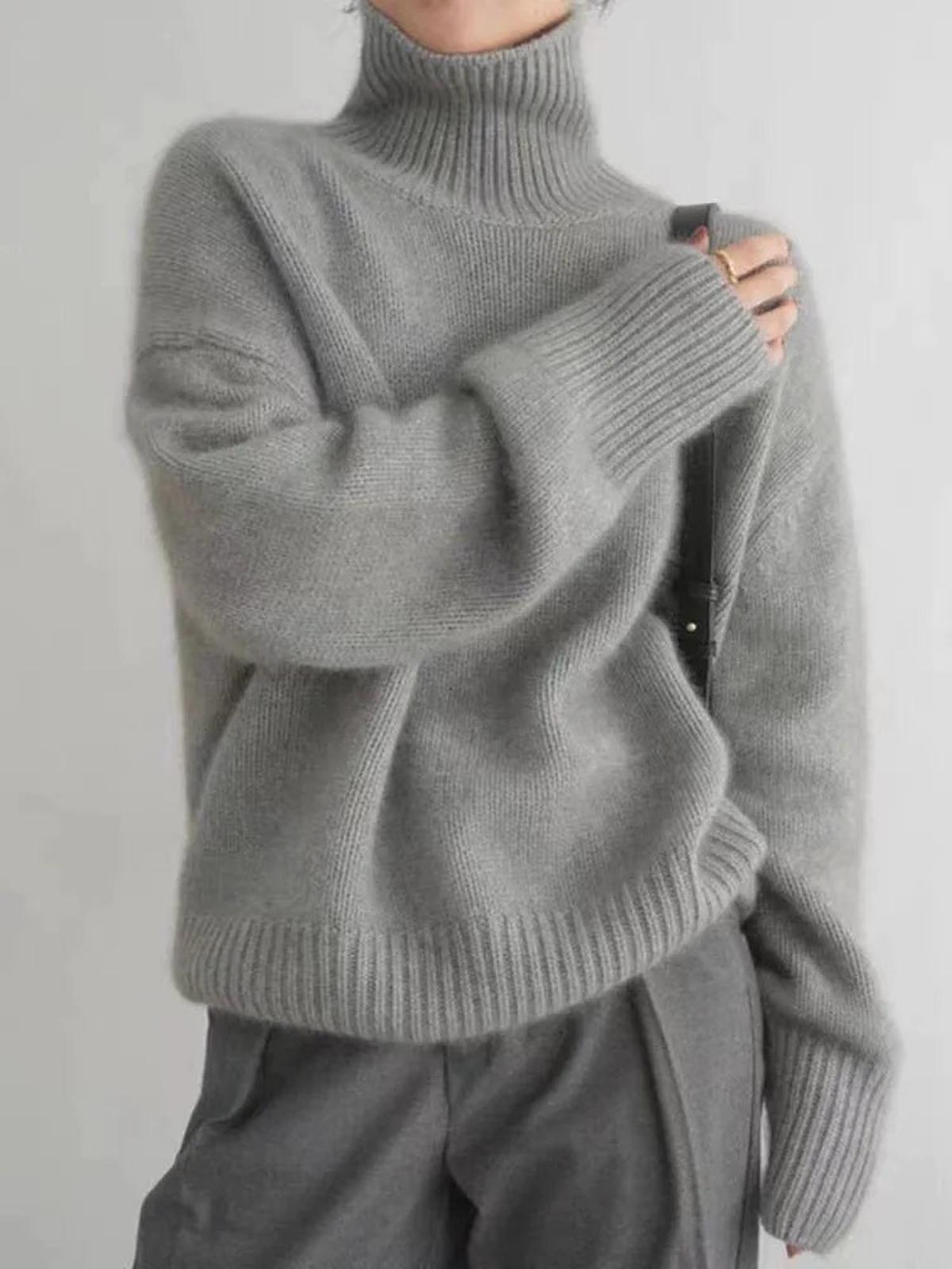 Claire | Pull Col Roulé Femme Tendance Printanier