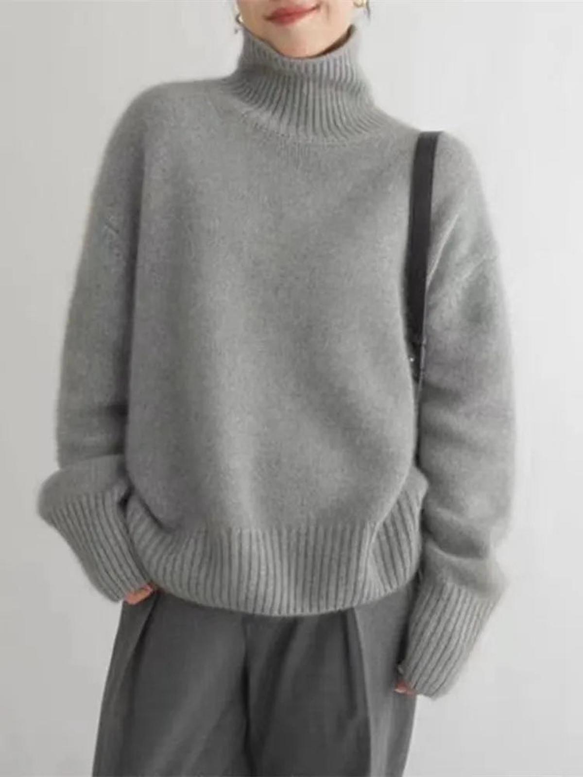 Claire | Pull Col Roulé Femme Tendance Printanier