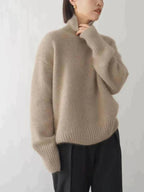 Claire | Pull Col Roulé Femme Tendance Printanier