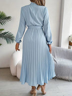 Camille | Robe Midi Plissée Chic Élégante
