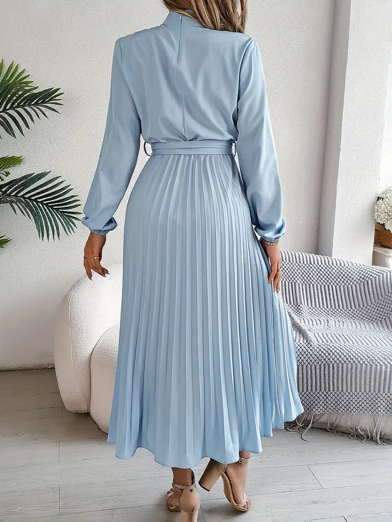 Camille | Robe Midi Plissée Chic Élégante