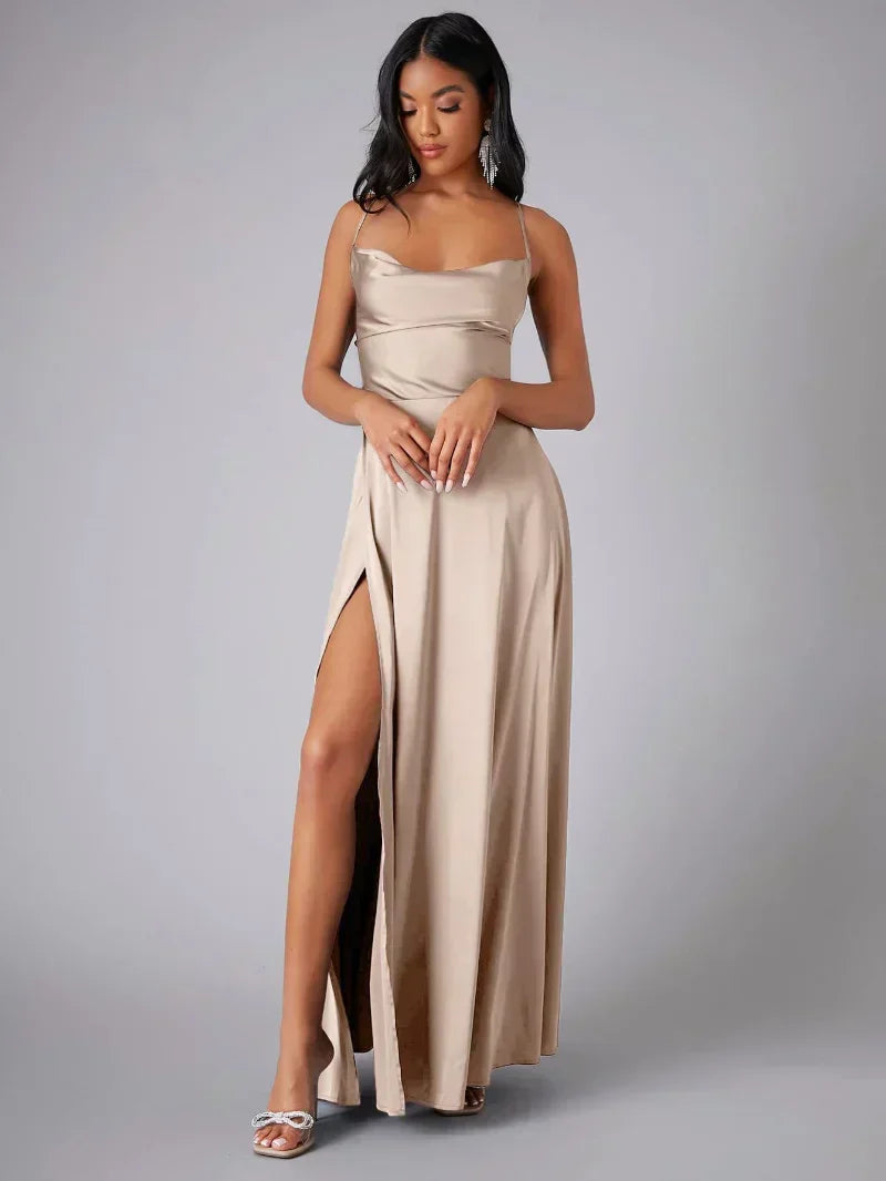 Chloé | Robe Maxi de Soirée Fluide Élégante