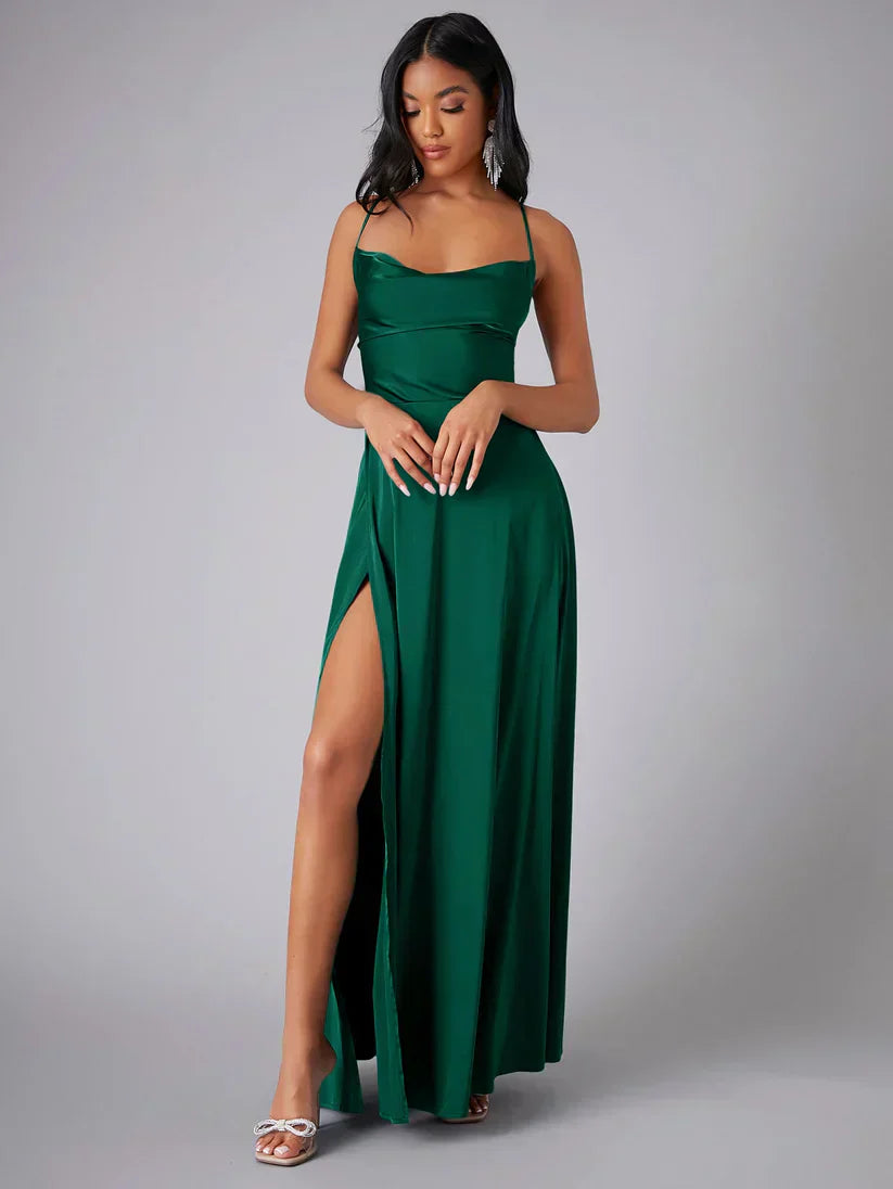 Chloé | Robe Maxi de Soirée Fluide Élégante