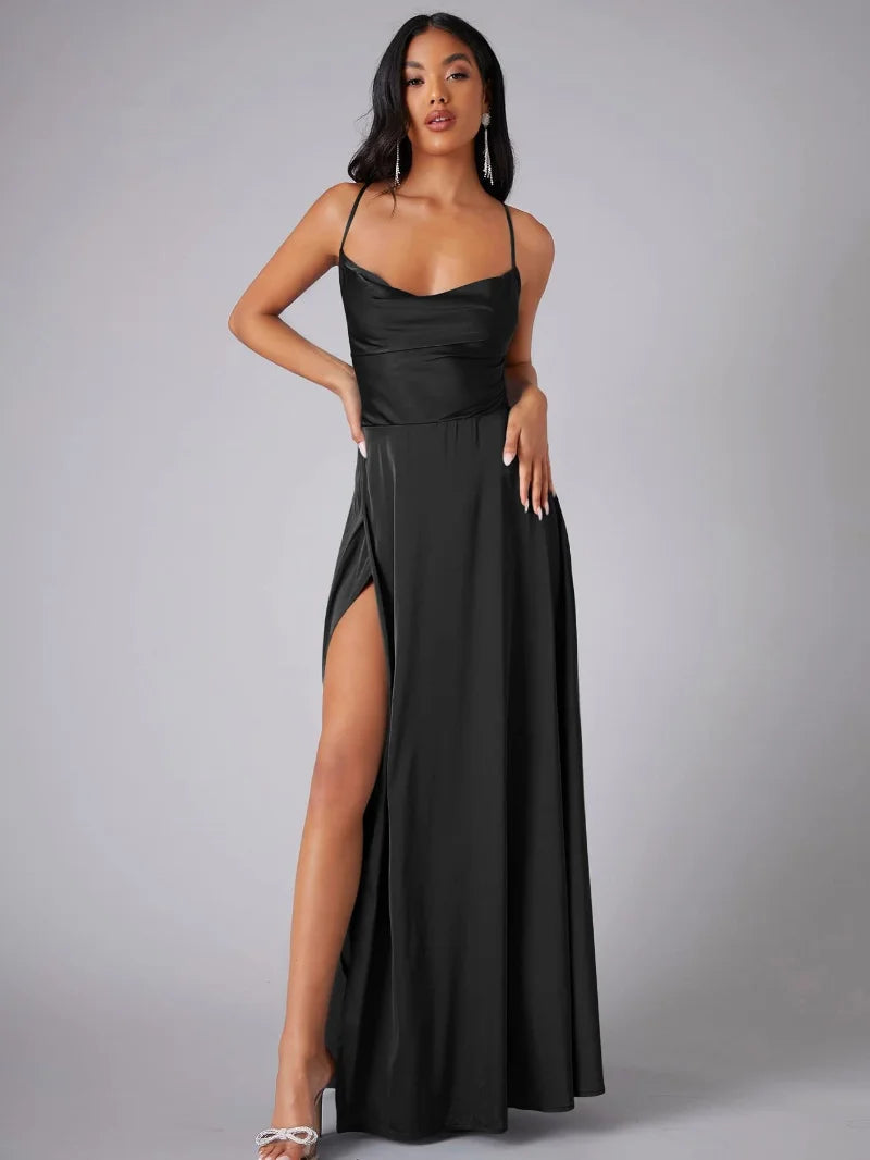 Chloé | Robe Maxi de Soirée Fluide Élégante