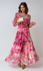 Claire | Robe Maxi Évasée Florale Tendance Été Élégant